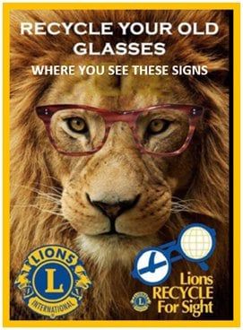 Recycle your old glasses